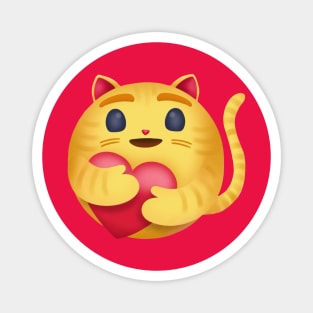 Kitty Love Emoji Magnet